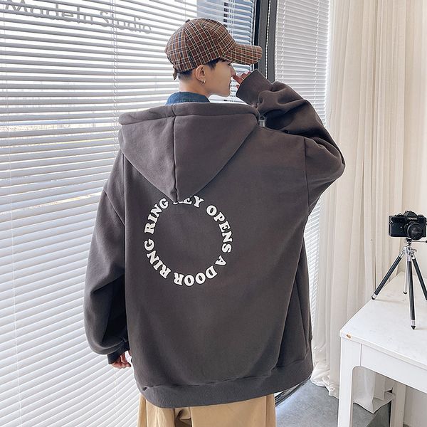 cardigan hooded sweater men's spring and autumn et korean version trend loose leisure fried street autumn et sweater, Black
cardigan hooded sweater men's spring and autumn et korean version trend loose leisure fried street autumn et sweater, Black