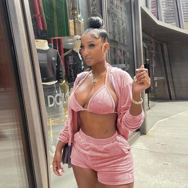 women's tracksuits casual sportswear velvet tracksuit home suit for women halter neck bra +long sleeve workout jackets+elastic waist sh, Gray
women's tracksuits casual sportswear velvet tracksuit home suit for women halter neck bra +long sleeve workout jackets+elastic waist sh, Gray