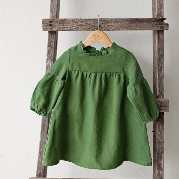 girl's dresses keaiyouhuo 2021 autumn children cotton long sleeves dress casual loose soild color a-line for baby girls 1-5 year old, Red;yellow
girl's dresses keaiyouhuo 2021 autumn children cotton long sleeves dress casual loose soild color a-line for baby girls 1-5 year old, Red;yellow