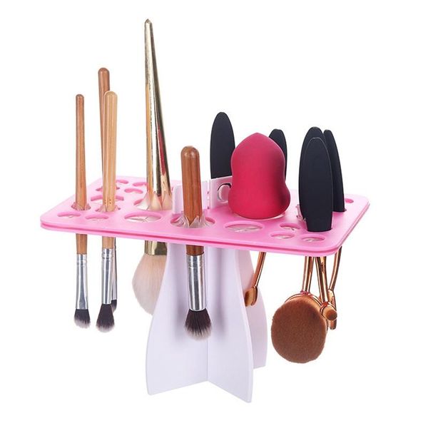 foldable makeup brush holder manicure display rack storage tool towel tree drying hooks & rails 
foldable makeup brush holder manicure display rack storage tool towel tree drying hooks & rails
