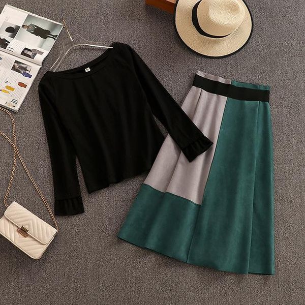 women's tracksuits autumn suit fashion temperament 2021 slim knit + deerskin fleece skirt two-piece women 1021, Gray
women's tracksuits autumn suit fashion temperament 2021 slim knit + deerskin fleece skirt two-piece women 1021, Gray