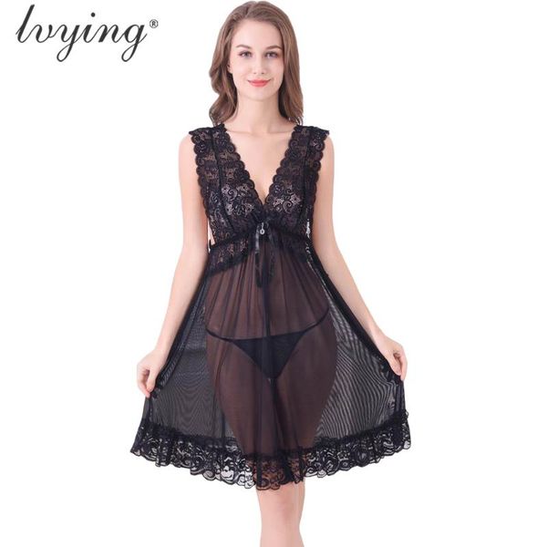 women pyjamas lace night dress v-neck sleepwear female lingerie embroidery nightgown nightwear nighty home clothes women's, Black;red
women pyjamas lace night dress v-neck sleepwear female lingerie embroidery nightgown nightwear nighty home clothes women's, Black;red