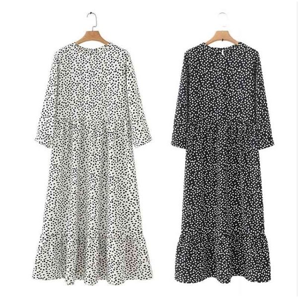maxi dress casual straight dresses chic ankle length vestidos qb260 print summer women pleated three quarter sleeve female dot 210325, Black;gray
maxi dress casual straight dresses chic ankle length vestidos qb260 print summer women pleated three quarter sleeve female dot 210325, Black;gray