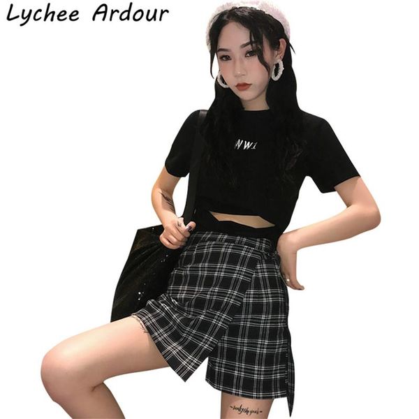 women's shorts lychee ardour office lady style women plaid drawstring skirts high waist lace up short pants summer female loose, White;black
women's shorts lychee ardour office lady style women plaid drawstring skirts high waist lace up short pants summer female loose, White;black
