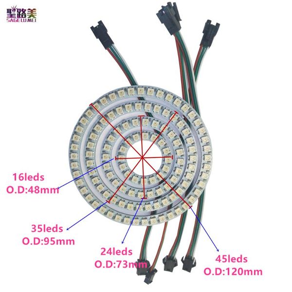 ws2812b led pixels light 16/24/35/45 leds smd rgb individual addressable ring round lamp development board for toy cars modules
ws2812b led pixels light 16/24/35/45 leds smd rgb individual addressable ring round lamp development board for toy cars modules