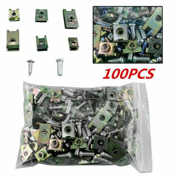 craft tools 100pc auto fastener body door panel trim plate fixing screw u-shaped gasket clip high quality
craft tools 100pc auto fastener body door panel trim plate fixing screw u-shaped gasket clip high quality