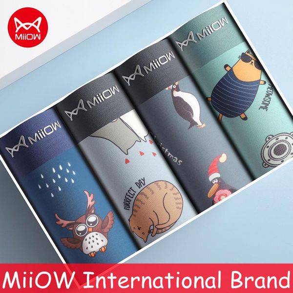 underpants miiow 4pcs cotton men's underwear antibacterial boxer hombre men printed panties breathable man cuecas box shorts 3pc, Black;white
underpants miiow 4pcs cotton men's underwear antibacterial boxer hombre men printed panties breathable man cuecas box shorts 3pc, Black;white