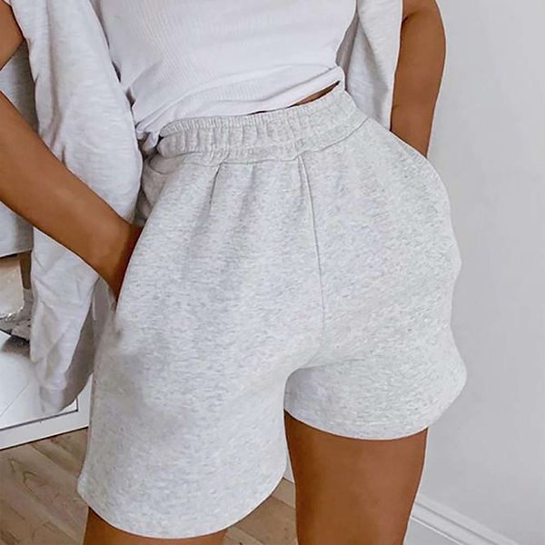 2021 women fashion solid color shorts high waist casual style short sweatpants with slant pockets summer ladi loose, White;black
2021 women fashion solid color shorts high waist casual style short sweatpants with slant pockets summer ladi loose, White;black