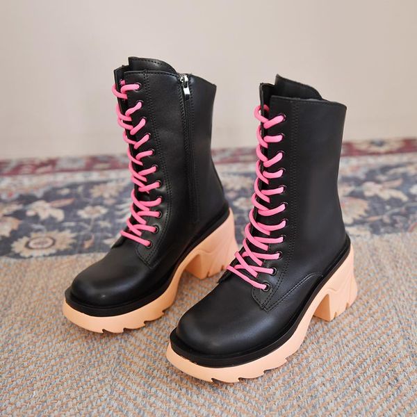 boots design female chunky high heels ankle fashion zip lace-up platform women street punk shoes woman, Black
boots design female chunky high heels ankle fashion zip lace-up platform women street punk shoes woman, Black