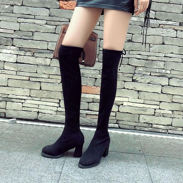 boots fashion winter thigh high faux suede slim over the knee women shoes woman botas mujer 2021, Black
boots fashion winter thigh high faux suede slim over the knee women shoes woman botas mujer 2021, Black