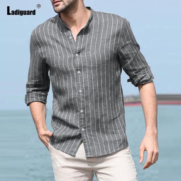 men's casual shirts ladiguard 2021 plus size 3xl mens shirt long sleeve blouses summer patchwork stripes male blusas, White;black
men's casual shirts ladiguard 2021 plus size 3xl mens shirt long sleeve blouses summer patchwork stripes male blusas, White;black