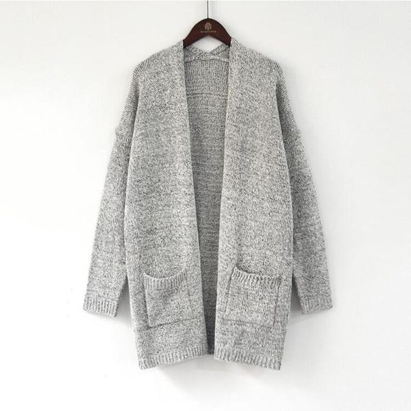 women's sweaters 2021 autumn winter fashion women long sleeve loose knitting cardigan sweater knitted female pull femme, White;black
women's sweaters 2021 autumn winter fashion women long sleeve loose knitting cardigan sweater knitted female pull femme, White;black