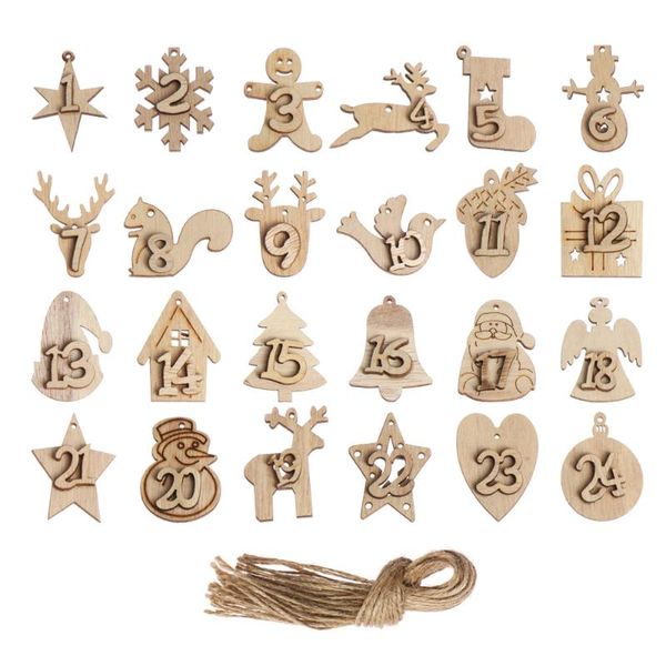christmas decorations 1-24 numbers advent calendar wooden pendant xmas gift bags number label countdown hanging tags
christmas decorations 1-24 numbers advent calendar wooden pendant xmas gift bags number label countdown hanging tags