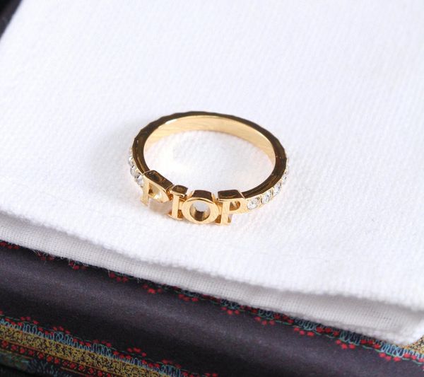 gold letter side stones rings bague for lady women party wedding lovers gift engagement jewelry with box, Silver
gold letter side stones rings bague for lady women party wedding lovers gift engagement jewelry with box, Silver