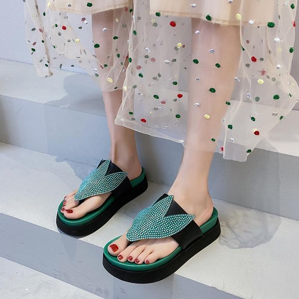 slippers crystal bohemia flip-flops fashion women's sandals 2021 brand designer woman comfortable flat platform women, Black
slippers crystal bohemia flip-flops fashion women's sandals 2021 brand designer woman comfortable flat platform women, Black