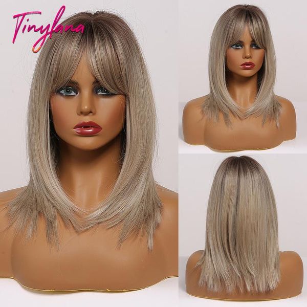 synthetic wigs tiny lana straight bobo hair medium-length with bangs mixed golden&brown natural style for women heat resistant, Black
synthetic wigs tiny lana straight bobo hair medium-length with bangs mixed golden&brown natural style for women heat resistant, Black