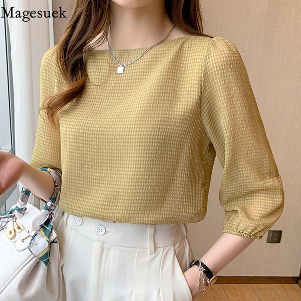 summer short sleeve chiffon shirts ladies korean chic plaid lantern loose blouse women fashion slash neck 15214 220810, White
summer short sleeve chiffon shirts ladies korean chic plaid lantern loose blouse women fashion slash neck 15214 220810, White