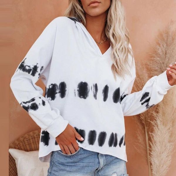 women's hoodies & sweatshirts women long sleeve v neck tie-dye print casual pullover hooded womens sweat femme capuche, Black
women's hoodies & sweatshirts women long sleeve v neck tie-dye print casual pullover hooded womens sweat femme capuche, Black