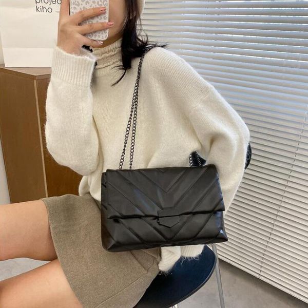 wide brim hats casual chain crossbody bags for women fashion simple shoulder bag ladies designer handbags pu leather messenger, Blue;gray
wide brim hats casual chain crossbody bags for women fashion simple shoulder bag ladies designer handbags pu leather messenger, Blue;gray