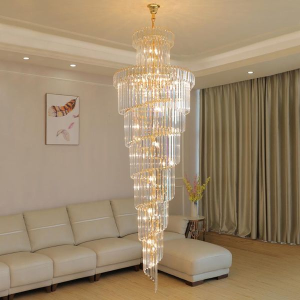 luxury modern crystal chandelier for staircase gold/chrome home decoration loft chandeliers lighting fixtures
luxury modern crystal chandelier for staircase gold/chrome home decoration loft chandeliers lighting fixtures