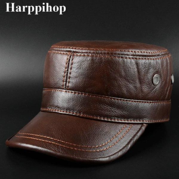 wide brim hats winter thermal 2021 genuine leather hat male cap cadet military cowhide, Blue;gray
wide brim hats winter thermal 2021 genuine leather hat male cap cadet military cowhide, Blue;gray
