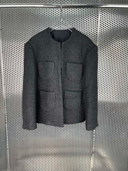 women's jackets early autumn of 2021 the round collar woolen coat 0924, Black;brown
women's jackets early autumn of 2021 the round collar woolen coat 0924, Black;brown