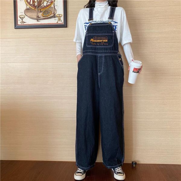 capris 2021 spring women denim long-legged overalls loose pants oversize korean-style embroidered women's playsuits size, Black;white
capris 2021 spring women denim long-legged overalls loose pants oversize korean-style embroidered women's playsuits size, Black;white