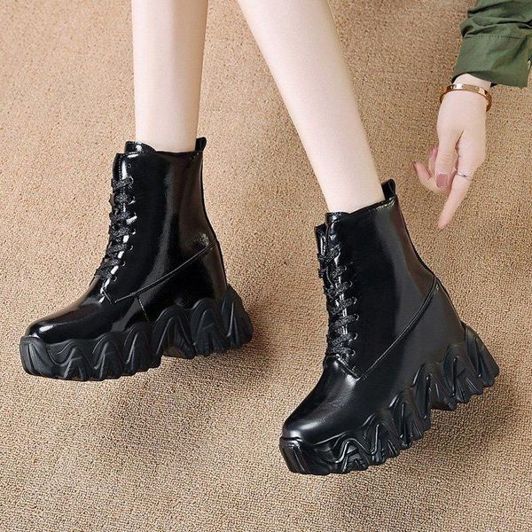 boots lace up botas ankle for women drop chunky platform thick bottom short plush winter shoes woman height increasing, Black
boots lace up botas ankle for women drop chunky platform thick bottom short plush winter shoes woman height increasing, Black