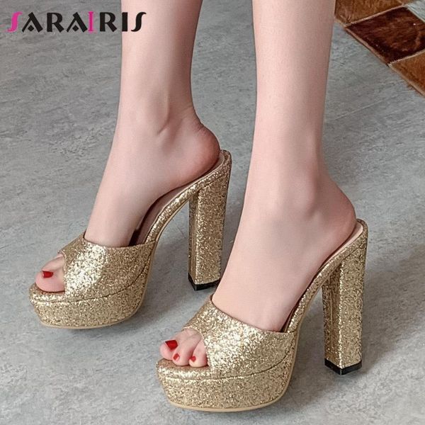 dress shoes sarairis female club slip on summer sandals shining pumps women open toe bling party wedding high heels woman, Black
dress shoes sarairis female club slip on summer sandals shining pumps women open toe bling party wedding high heels woman, Black