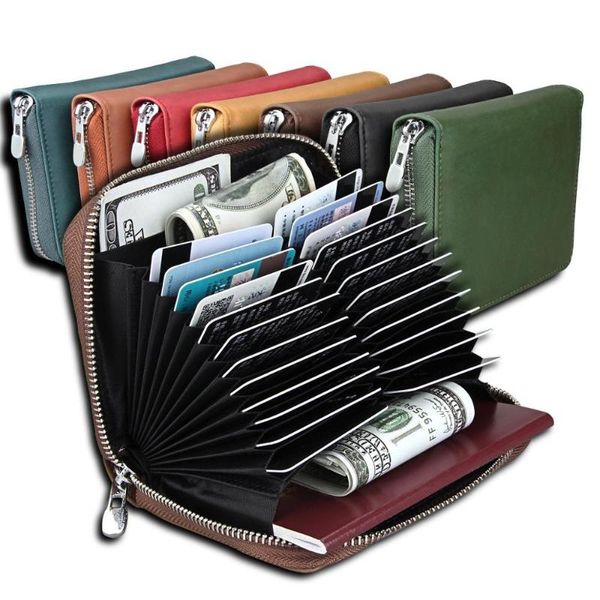 wallets rfid large capacity multi-card genuine leather business casual fashion multi-function phone pocket coin purse, Red;black
wallets rfid large capacity multi-card genuine leather business casual fashion multi-function phone pocket coin purse, Red;black