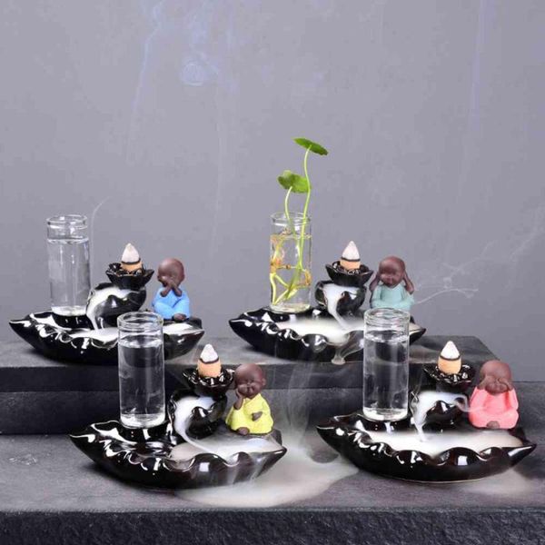fragrance lamps backflow incense burner ceramic the little monk censer creative home decor smoke waterfall holder use in teahouse
fragrance lamps backflow incense burner ceramic the little monk censer creative home decor smoke waterfall holder use in teahouse