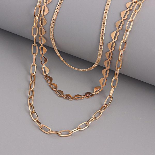 pendant necklaces vintage boho multilayered choker heart chain necklace for women hip hop gold color collar party jewelry gift, Silver
pendant necklaces vintage boho multilayered choker heart chain necklace for women hip hop gold color collar party jewelry gift, Silver