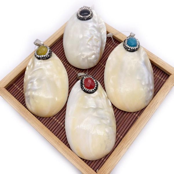 charms natural shell pendant irregular oval inlaid crystal diamond luxury necklace party wedding jewelry accessories wholesale, Bronze;silver
charms natural shell pendant irregular oval inlaid crystal diamond luxury necklace party wedding jewelry accessories wholesale, Bronze;silver