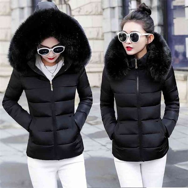 winter female jacket hooded coat fake fur collar parkas woman plus size s-6xl women short down 210922, Black
winter female jacket hooded coat fake fur collar parkas woman plus size s-6xl women short down 210922, Black