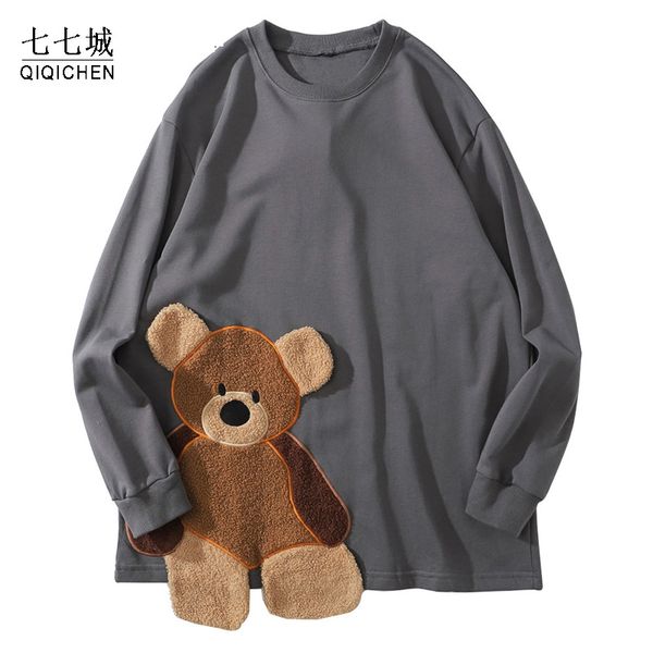 embroidery bear pullover sweatshirts men patchwork hoodies couple streetwear hip hop harajuku casual pullover sweat shirts male, Black
embroidery bear pullover sweatshirts men patchwork hoodies couple streetwear hip hop harajuku casual pullover sweat shirts male, Black