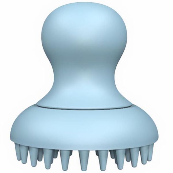 hair brushes 1pc silicone body scrubber portable scalp massager brush (blue), Silver
hair brushes 1pc silicone body scrubber portable scalp massager brush (blue), Silver
