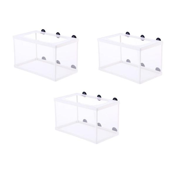 aquariums 3pcs aquarium incubator tropical fish breeding tanks with suction cup (white)
aquariums 3pcs aquarium incubator tropical fish breeding tanks with suction cup (white)