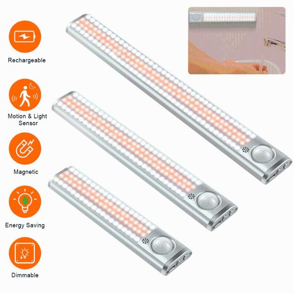 160 leds wireless rechargeable motion sensor led light usb charging night for cabinet wall kitchen bedroom
160 leds wireless rechargeable motion sensor led light usb charging night for cabinet wall kitchen bedroom