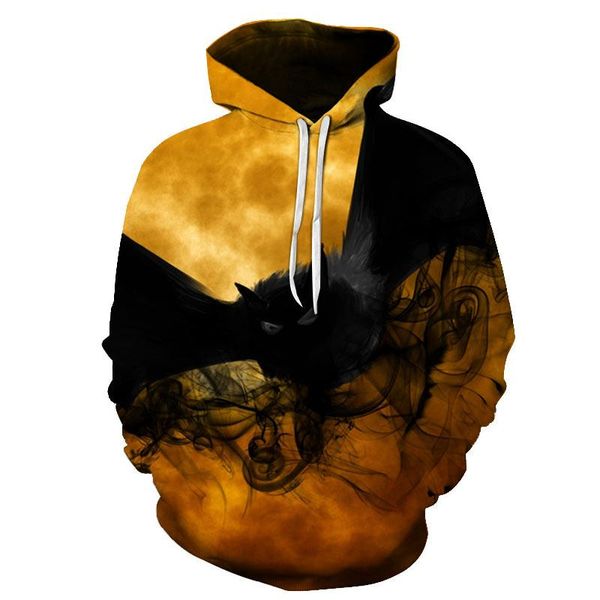 men's hoodies & sweatshirts all-match sweatshirt spring and autumn men 3d printed bat pattern hoodie halloween funny print hooded sweat, Black
men's hoodies & sweatshirts all-match sweatshirt spring and autumn men 3d printed bat pattern hoodie halloween funny print hooded sweat, Black