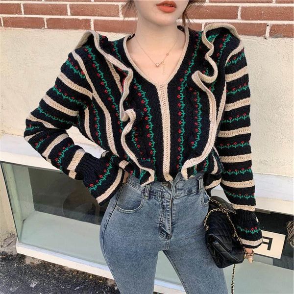 women's sweaters women oversized cropped girls pullovers long-sleeved wild knitwear jumper ladies knitted, White;black
women's sweaters women oversized cropped girls pullovers long-sleeved wild knitwear jumper ladies knitted, White;black