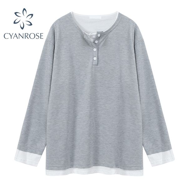 sweatshirt and women spring basic boyfriend spliced streetwear sweatwear oversized grey&black harajuku fake 2 pieces 210515
sweatshirt and women spring basic boyfriend spliced streetwear sweatwear oversized grey&black harajuku fake 2 pieces 210515