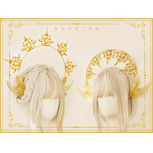 party masks gold dual use gorgeous virgin goddess hair crown vintage queen lolita princess cosplay handwork headband kc hoop headdress
party masks gold dual use gorgeous virgin goddess hair crown vintage queen lolita princess cosplay handwork headband kc hoop headdress