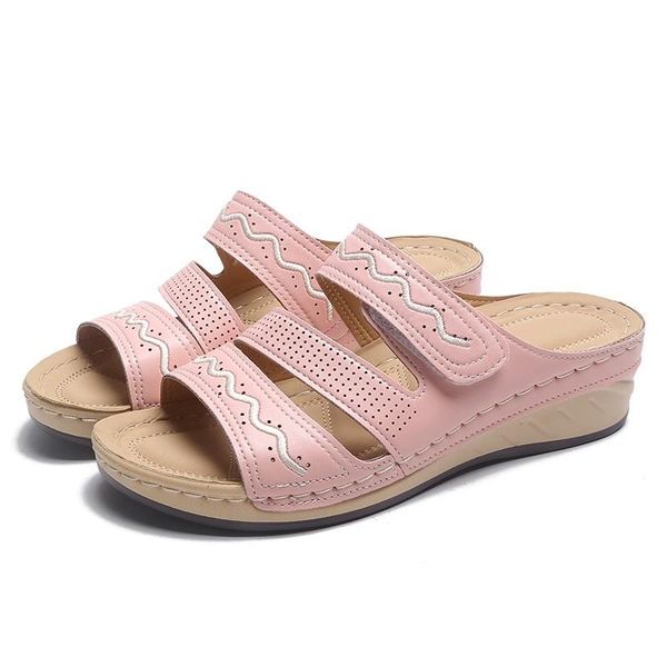 slippers 2021women sandals summer shoes woman ladies sewing hollow out wedges female casual pu leather comfortable retro sandalis, Black
slippers 2021women sandals summer shoes woman ladies sewing hollow out wedges female casual pu leather comfortable retro sandalis, Black