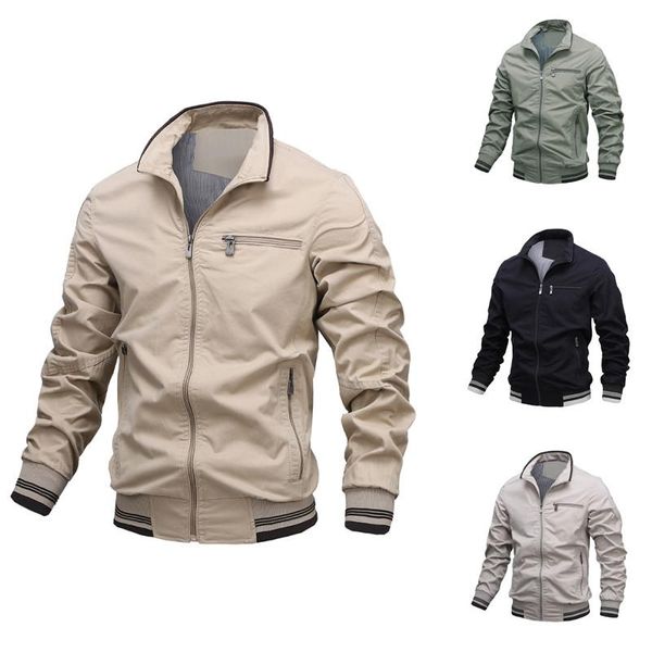 men's jackets 2021 jacket spring and autumn solid color casual fashion coat for men mens clothing, Black;brown
men's jackets 2021 jacket spring and autumn solid color casual fashion coat for men mens clothing, Black;brown