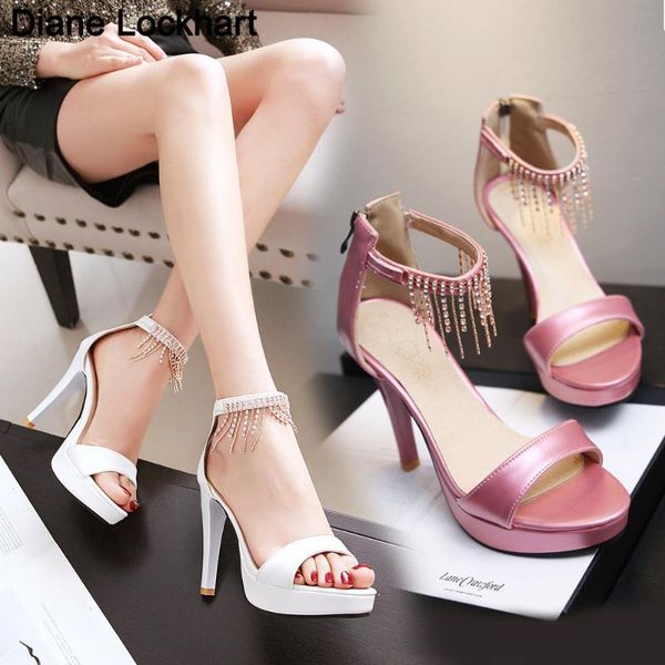 sandals summer women shoes classic tassel chain pumps peep toe high heels ladies platform evening dress wedding femal, Black
sandals summer women shoes classic tassel chain pumps peep toe high heels ladies platform evening dress wedding femal, Black