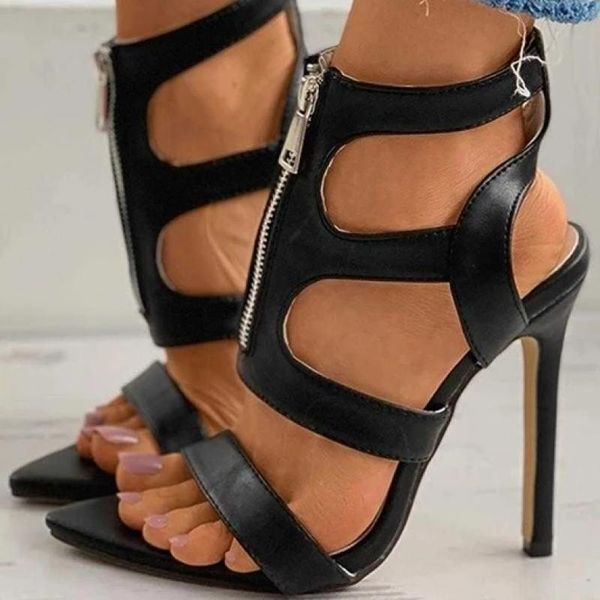 sandals women summer 2021 pointed toe thin heel office zipper ladies shoes solid color hollow out heels casual footwear, Black
sandals women summer 2021 pointed toe thin heel office zipper ladies shoes solid color hollow out heels casual footwear, Black