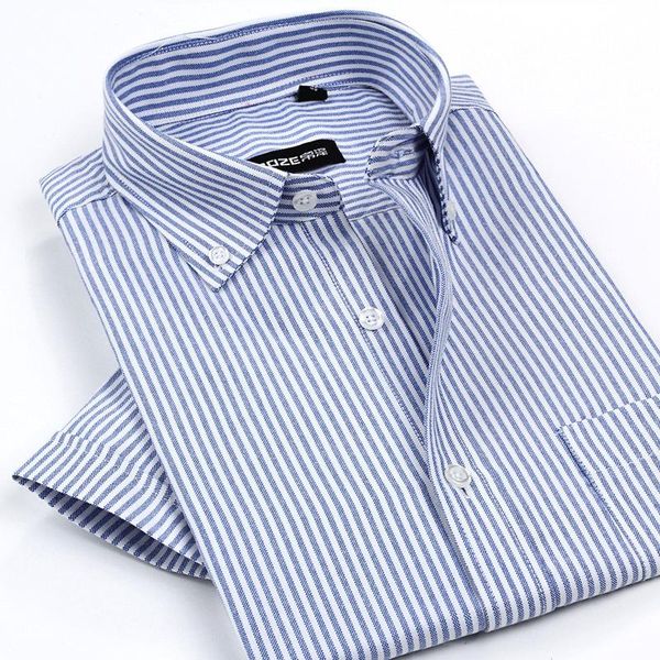men's oxford shirt short sleeve no iron stripe casual shirts, White;black
men's oxford shirt short sleeve no iron stripe casual shirts, White;black