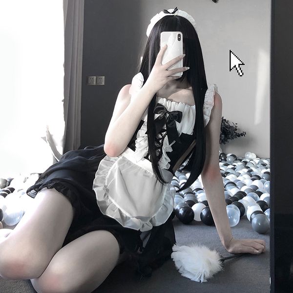 cute anime maid cosplay costumes japanese women cosplay school student uniform lingerie set bowknot underwear kawaii outfits, Black;white
cute anime maid cosplay costumes japanese women cosplay school student uniform lingerie set bowknot underwear kawaii outfits, Black;white
