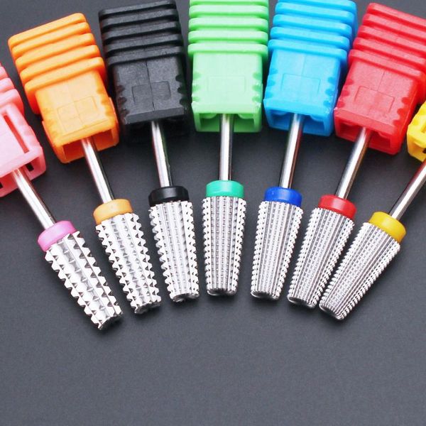 nail art equipment 5 in 1 two-way carbide drill bits manicure pedicure machine milling cutter files remove gel polish tools, Silver 
nail art equipment 5 in 1 two-way carbide drill bits manicure pedicure machine milling cutter files remove gel polish tools, Silver
