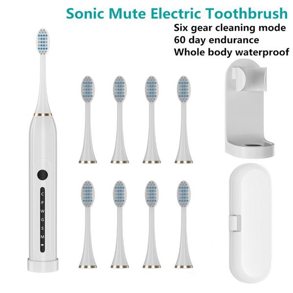 smart electric toothbrush 6 gear quiet sonic usb rechargeable ipx7 waterproof for cleaning dental plaque tooth care
smart electric toothbrush 6 gear quiet sonic usb rechargeable ipx7 waterproof for cleaning dental plaque tooth care